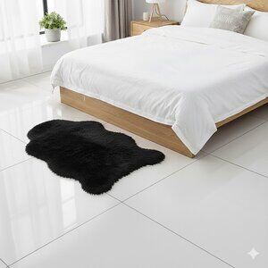 Black Shag 3x6 Rug